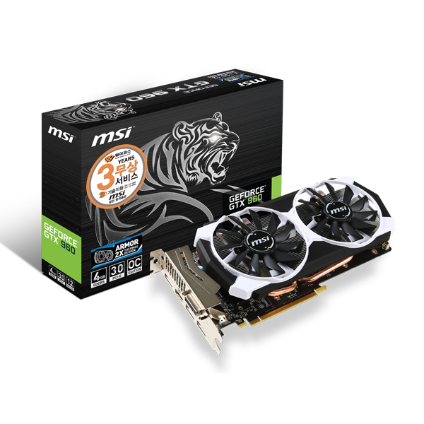 MSI 지포스 GTX960 아머 2X OC D5 4GB_이미지