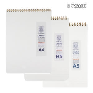 옥스포드 밀크 PP 스프링 A5/B5/A4 상철노트 80매_이미지