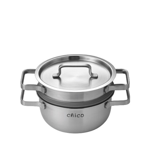 키친아트 IH 치코 통3중 미니 찜냄비 (16cm)_이미지