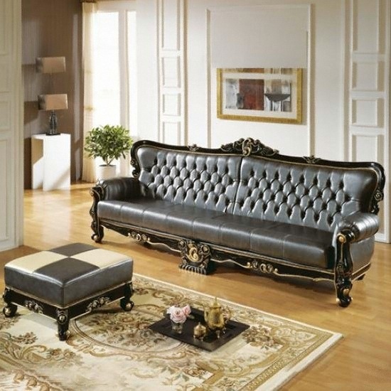 동서가구 클래식 OZML 소파 DF620727 (4인용+스툴)_이미지