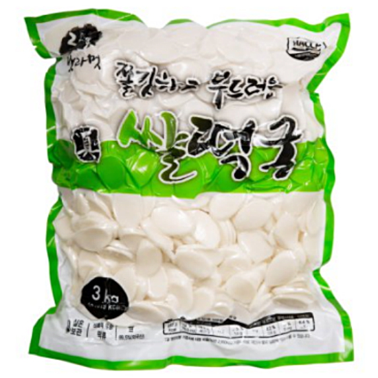 한울식품 쫄깃하고 부드러운 쌀떡국 3kg (5개)_이미지