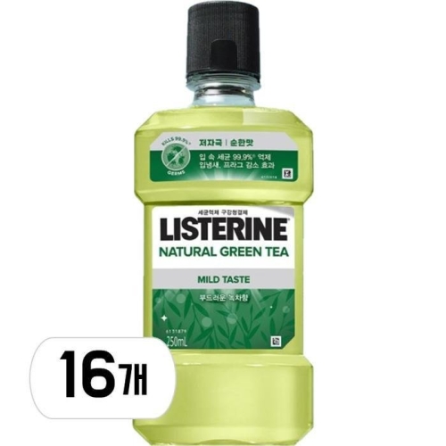 존슨앤존슨 리스테린 내추럴 그린티 250ml (17개)