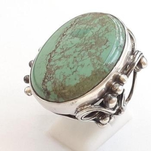 블루케이 그린터키석 원석 반지 220607-10 탄생석 S8729769_이미지