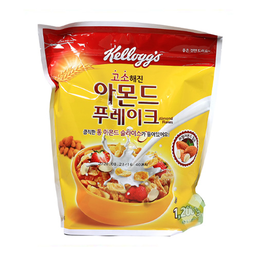 켈로그 아몬드 푸레이크 1.2kg (1개)