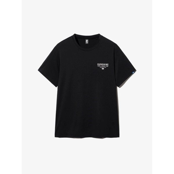휠라 폴리스판 그래픽 티셔츠 FS2RSH2405X_BLK