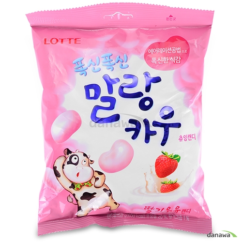 롯데제과 폭신폭신 말랑카우 딸기 158g (8개)_이미지