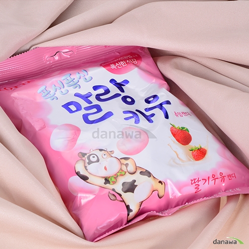 롯데제과 폭신폭신 말랑카우 딸기 158g (8개)_이미지