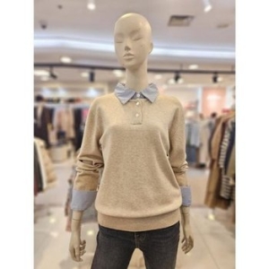 무자크 스트라이프 배색 니트MP1WKT16 세이브존03 스트라이프 배색 니트MP1W