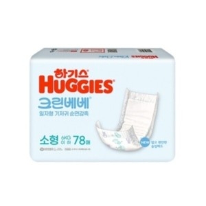 크린베베 순면감촉 기저귀 소형 일자형 78매 1팩