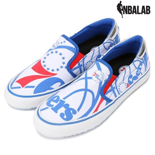  NBA LAB *한정판*캔버스 슬립온 필라델피아 식서스 F18L001SPRB
