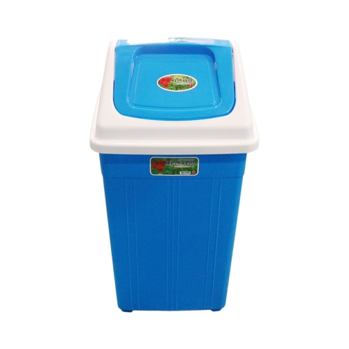 미진 사각휴지통 6호 학교 사무실 화장실 파란 쓰레기통 종량제 50L_이미지