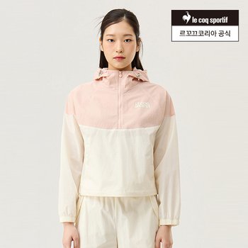  르꼬끄스포르티브 스트레치 우븐 컬러블럭 아노락 QQ122OJK27