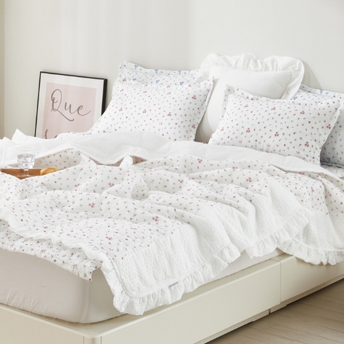 리치랜드 리치앤홈 보들보들 시원한 냉감 시어서커 소라 여름 누비이불 패드세트 (싱글 S)