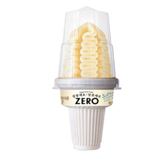 롯데웰푸드 제로 아이스 밀크소프트콘 195ml (10개)