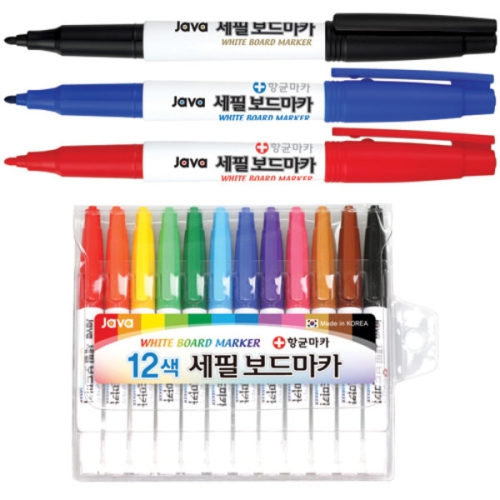 자바펜 세필 보드마카 세트 (12색)_이미지