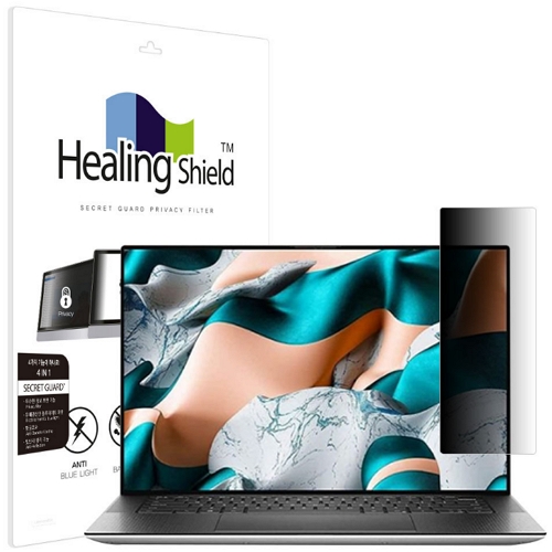폰트리 힐링쉴드 델 XPS 15 9500 4K 터치 SNS 메신저 사이드 프라이버시 보안필름_이미지
