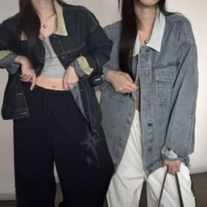 신세계인터내셔날 오노마 ONM 여성 오버핏 박스핏 여리여리 느낌 배색카라 청자켓 23564441