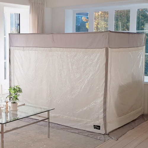 2in1 사각 난방텐트 그레이