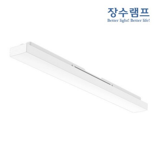 우리조명 장수램프 LED 사각 일자등 30W (1개)_이미지