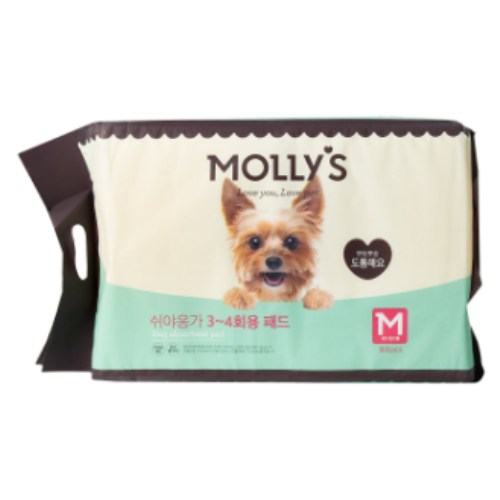 몰리스 쉬야응가 3~4회용 패드 M 80매 (1개)_이미지