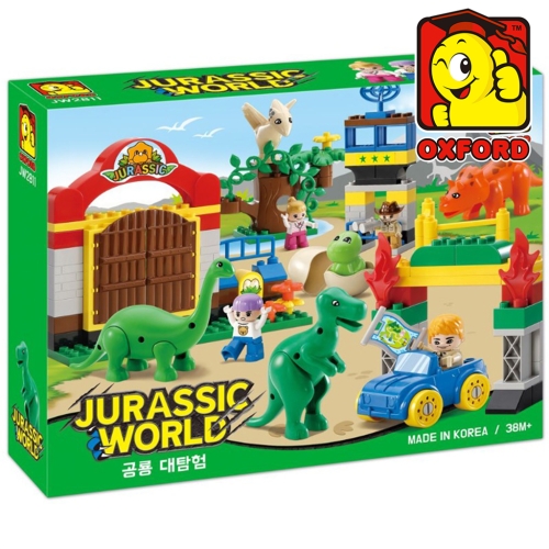 옥스포드 JW2811 쥬라기월드 공룡 대탐험 블록 놀이 장난감