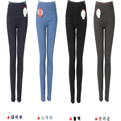 리체 F60305 스판 밴딩 스키니 쫄 엄마 마담 바지_이미지