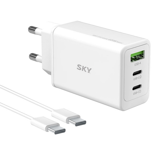 ��ī�̷� ��ī�� �� PD PPS 65W 3��Ʈ GaN �̴� ������ SKY-GaN65Y