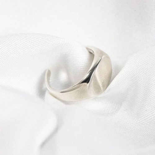 폭스타일 오너클랜 라운드 볼드 반지 실버 애끼 WD2B50F_250919_이미지