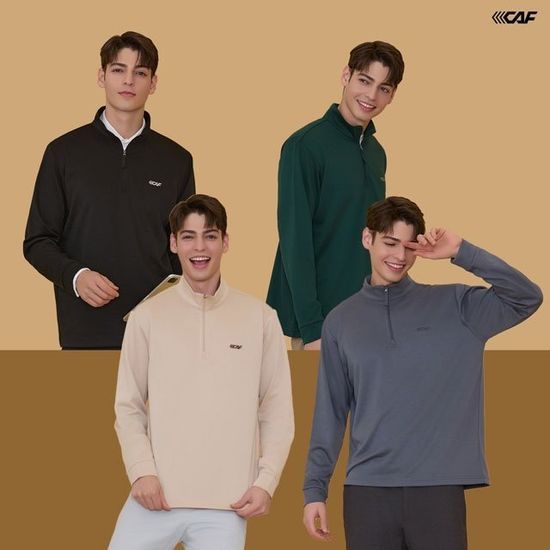 르까프 남성 데일리 하프집업 4종세트_이미지