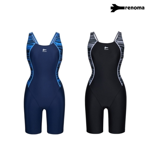 레노마 여성 실내 X백 3부 반신수영복 LS2G867-색2종_이미지