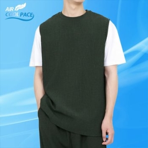  빌리버스 민소매 여름 라운드 무지 나시 티셔츠_BWWT046