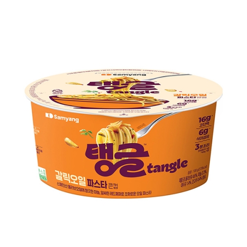 삼양식품 큰컵 탱글 갈릭오일파스타 100g (5개)