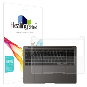 폰트리 힐링쉴드 삼성전자 갤럭시북3 울트라 NT960XFH NT960XFS 무광 외부보호필름 (팜레스트/터치패드 2매)_이미지