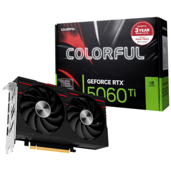 COLORFUL 지포스 <b>RTX</b> <b>5060</b> <b>Ti</b> GAMING DUO V2 D7 <b>16GB</b> 도우정보