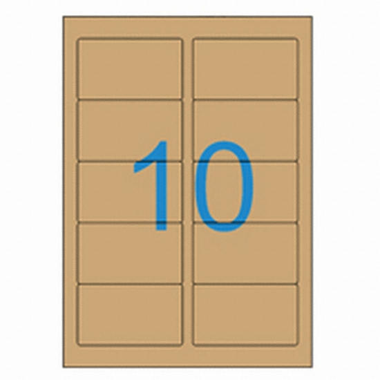 올바른라벨 크라프트 라벨 AL010KR (10매)_이미지