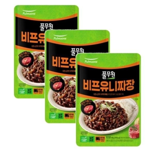 풀무원 비프유니짜장 180g (3개)_이미지