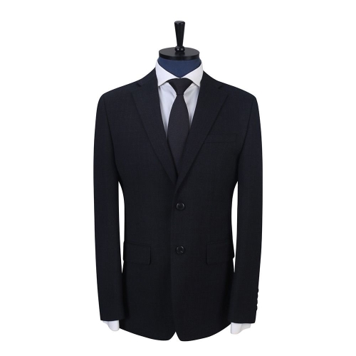 지이크 체크 홉색 싱글 수트 자켓 네이비 PJJAH2067 H