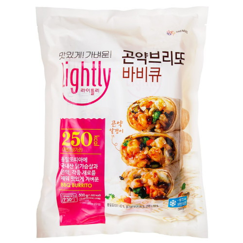 대상 청정원 라이틀리 곤약브리또 바비큐 4개입 500g (3개)_이미지