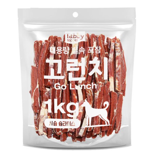 테비토퍼 고런치 사슴 슬라이스 1kg (1개)