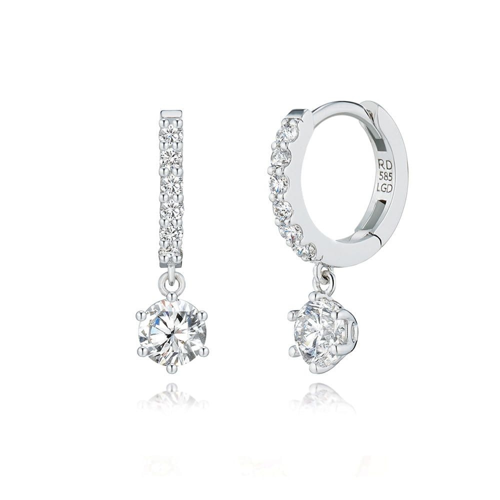 로제도르 드롭렛프롱벨 18K 랩다이아 3부 원터치 귀고리 RSE_2C2500002 골든듀AMC_JS_이미지