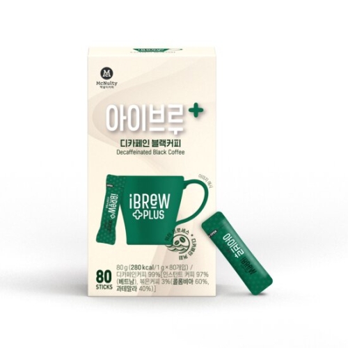 맥널티 아이브루 플러스 디카페인 80개입 (4개)_이미지