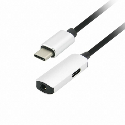 라이트컴 COMS Type C 3.5mm AUX 듀얼 젠더