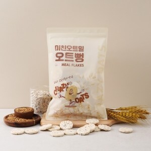 GFresh 미친<b>오트밀</b> 오트뻥 100g-무설탕 뻥튀기 어르신간식 부모님간식 아이간식 귀리 현미