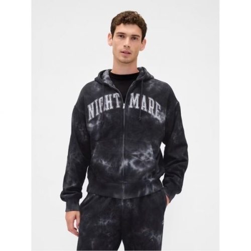 GAP x 디즈니 팀 버튼의 크리스마스 악몽 헤비웨이트 집 후드티 732052_이미지