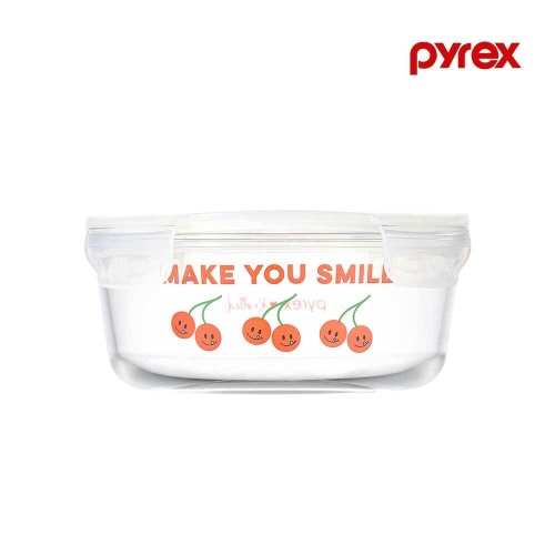 파이렉스 X 노티드2 4면 밀폐용기 원형 960ml (2개)_이미지