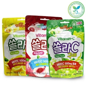 고려은단 쏠라C 구미 복숭아맛 50g
