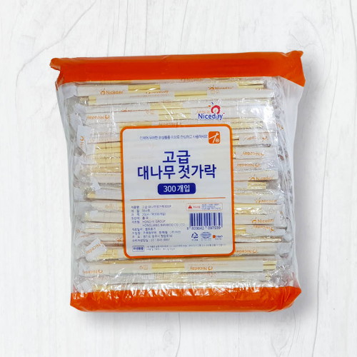나이스데이 대나무젓가락 300개 [1팩(300개)]