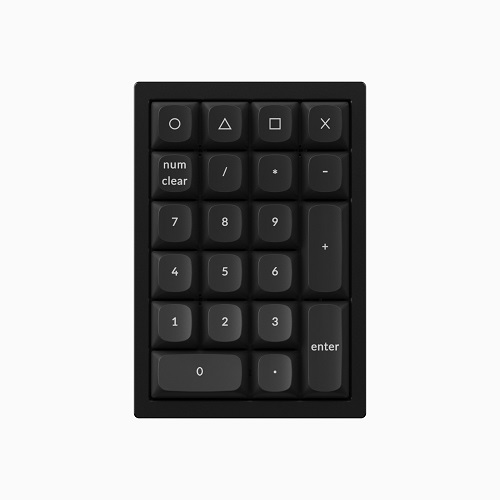 Keychron Q0 블랙 핫스왑 알루미늄 커스텀 기계식 키패드 (청축)