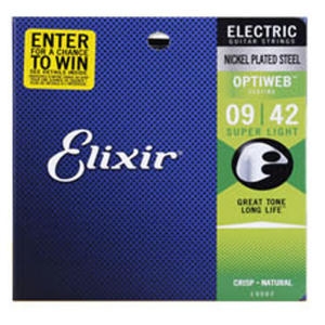 엘릭서 일렉기타스트링 Electric String 12002 Super Light 009-042 니켈 나노웹_이미지