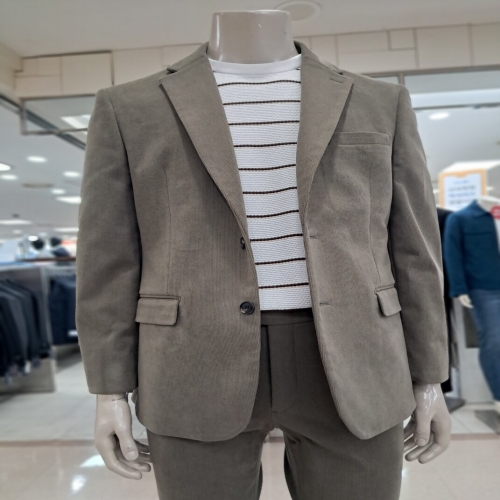 바쏘옴므 카키스판 캐쥬얼슬림핏 자켓WSZ3JK04AKH2_이미지